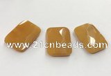 CGP3606 32*45mm faceted rectangle candy jade pendants wholesale