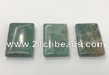 CGP3615 30*45mm rectangle amazonite gemstone pendants wholesale