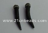 CGP393 10*65mm - 12*75mm horn shofar pendants wholesale