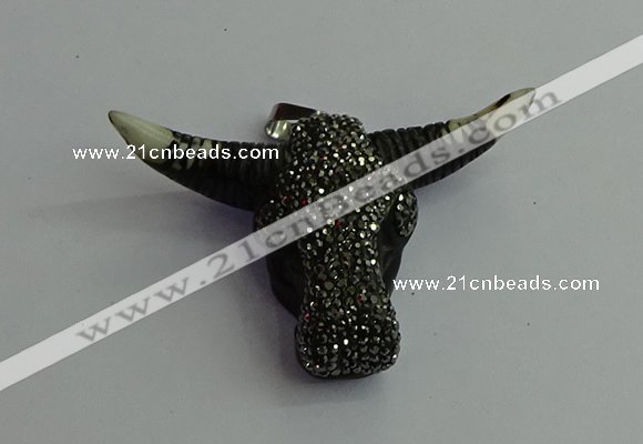 CGP400 45*65mm ox-head bone pendants wholesale