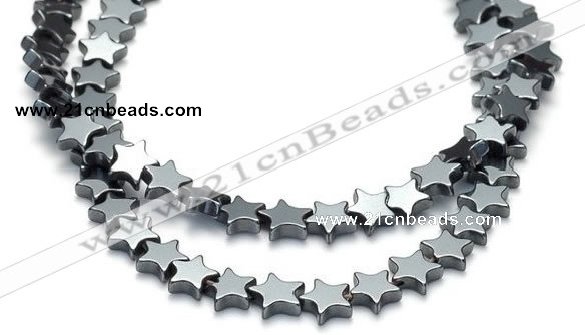 CHE11 16 inches 6mm star shape hematite beads Wholesale