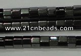 CHE125 15.5 inches 3*4mm faceted tube hematite beads wholesale
