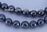 CHE32 16 inches 4mm faceted round hematite beads Wholesale