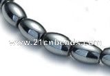 CHE54 15.5  inches 8*12mm rice shape hematite beads Wholesale