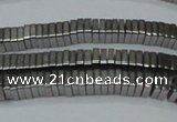 CHE579 15.5 inches 1*4*4mm square plated hematite beads wholesale