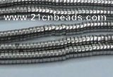 CHE641 15.5 inches 1*2mm tyre plated hematite beads wholesale
