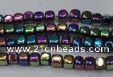 CHE852 15.5 inches 2*2mm dice platedhematite beads wholesale