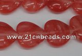CHG74 15.5 inches 18*18mm heart cherry quartz beads wholesale