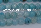 CHM201 15.5 inches 6mm round blue hemimorphite beads wholesale
