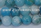 CHM204 15.5 inches 12mm round blue hemimorphite beads wholesale