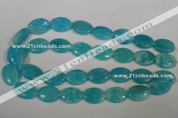 CHM28 15.5 inches 18*25mm oval blue hemimorphite beads wholesale