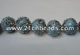 CIB123 19mm round fashion Indonesia jewelry beads wholesale