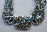 CIB301 15*20mm drum fashion Indonesia jewelry beads wholesale
