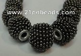 CIB392 15mm round fashion Indonesia jewelry beads wholesale