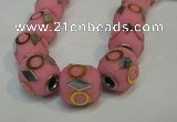 CIB481 15*16mm drum fashion Indonesia jewelry beads wholesale