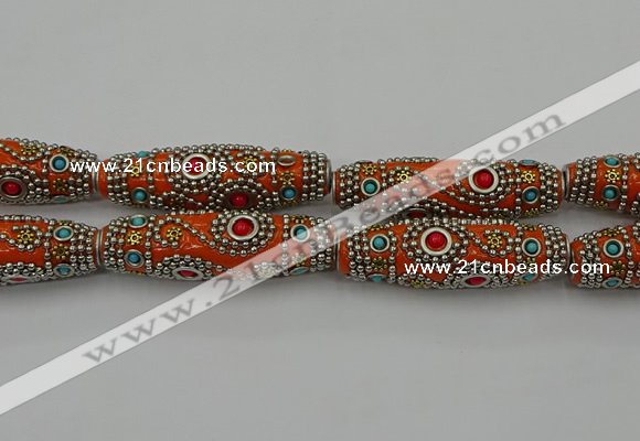 CIB647 16*60mm rice fashion Indonesia jewelry beads wholesale
