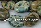 CIJ14 15.5 inches 18*25mm oval impression jasper beads wholesale