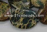 CIJ15 15.5 inches 22*30mm oval impression jasper beads wholesale
