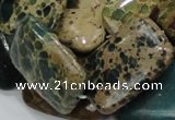 CIJ21 15.5 inches 22*30mm rectangle impression jasper beads wholesale