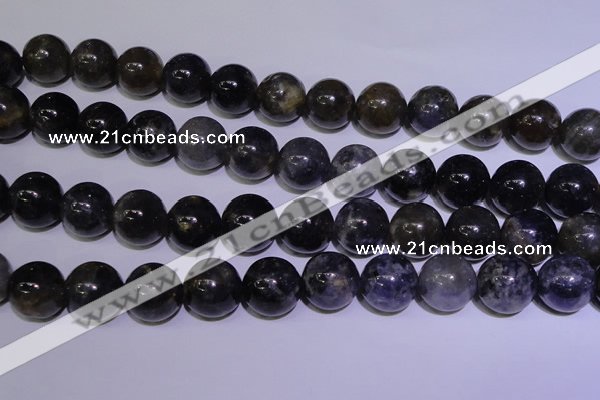 CIL06 15.5 inches 12mm round natural iolite gemstone beads