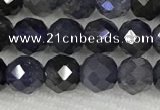 CIL50 15.5 inches 6mm faceted round iolite gemstone beads