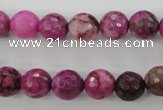 CJJ24 15.5 inches 10mm faceted round dyed lucky jade beads