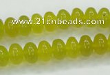 CKA11 15.5 inches 6*10mm rondelle Korean jade gemstone beads