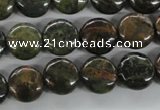 CKJ150 15.5 inches 12mm flat round New kambaba jasper beads