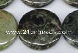 CKJ160 15.5 inches 30mm flat round New kambaba jasper beads