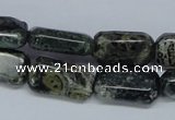 CKJ17 15.5 inches 10*18mm rectangle kambaba jasper beads wholesale