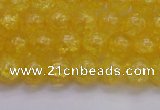 CKQ323 15.5 inches 8mm round dyed crackle quartz beads wholesale