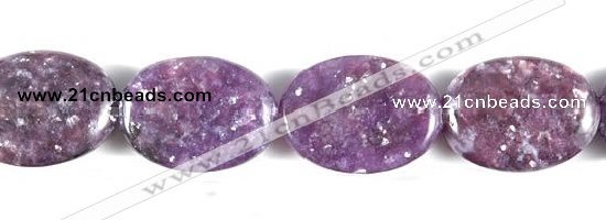 CKU03 15 inches 13*18mm oval purple kunzite beads Wholesale
