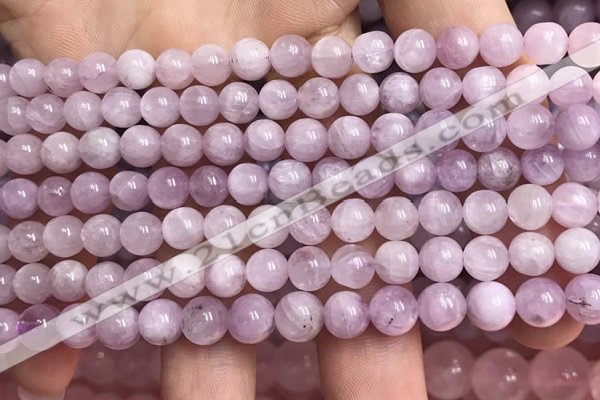 CKU320 15.5 inches 6mm round natural pink kunzite beads
