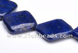 CLA07 24*24mm rhombic deep blue dyed lapis lazuli gemstone beads
