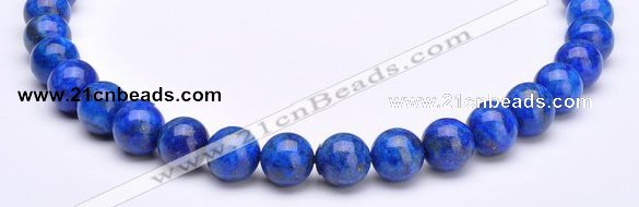 CLA23 8mm round blue dyed lapis lazuli gmestone beads Wholesale