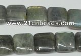 CLB164 15.5 inches 14*14mm square labradorite gemstone beads