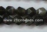 CLB452 15 inches 8mm faceted nuggets labradorite gemstone beads