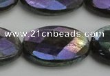 CLB662 15.5 inches 18*25mm faceted oval AB-color labradorite beads