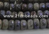 CLB758 15.5 inches 6*10mm faceted rondelle AB-color labradorite beads