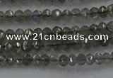CLB795 15.5 inches 2*3mm faceted rondelle labradorite beads