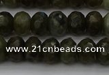 CLB958 15.5 inches 8*12mm faceted rondelle labradorite beads