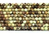 CLE213 15 inches 6mm round lemon turquoise beads wholesale