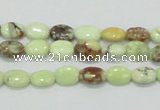CLE45 15.5 inches 6*8mm oval lemon turquoise beads wholesale