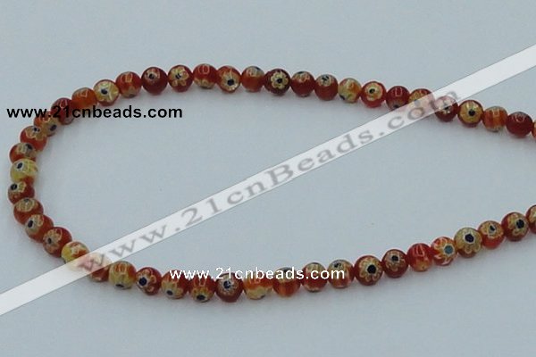 CLG626 10PCS 16 inches 6mm round lampwork glass beads wholesale