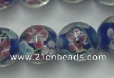 CLG762 15 inches 12mm round lampwork glass beads wholesale
