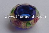 CLNP14 20pcs 8*14mm faceted roundel lampwork glass European beads