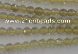 CLQ161 15.5 inches 6mm faceted round natural lemon quartz beads