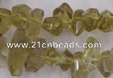 CLQ171 6*8mm – 10*16mm faceted nuggets natural lemon quartz beads