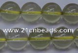 CLQ353 15 inches 10mm round natural lemon quartz beads wholesale