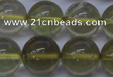 CLQ354 15 inches 12mm round natural lemon quartz beads wholesale